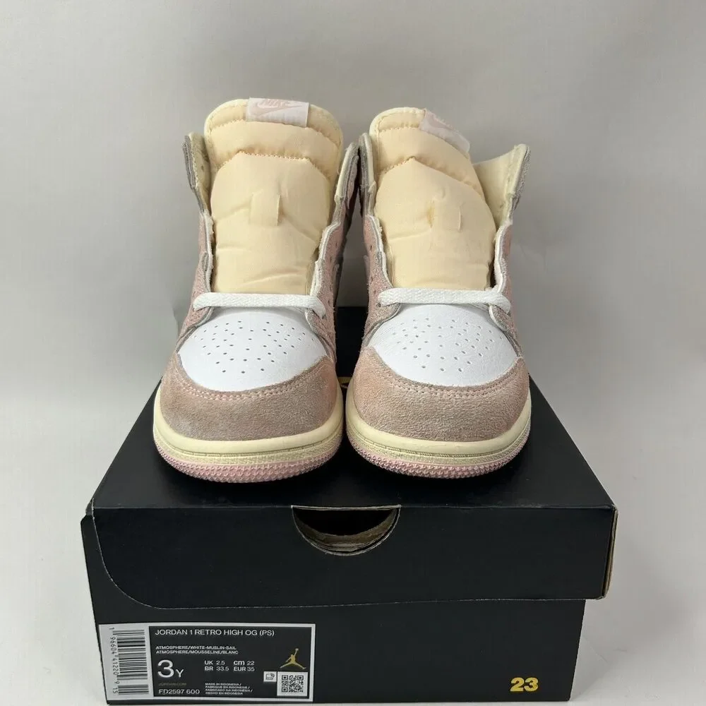 Nike Shoes Air Jordan Air Jordan 1 Retro High OG PS “Washed Pink” 2024 - Picture 2 of 9